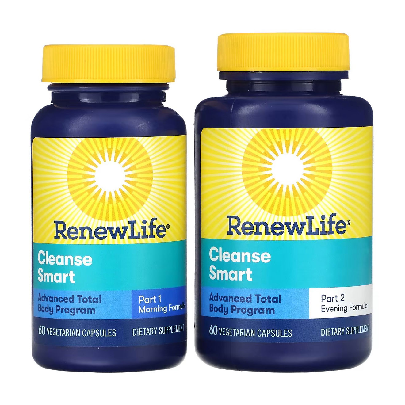Очищення і детокс, 30-денна програма Renew Life Cleanse Smart, 2*60 капсул